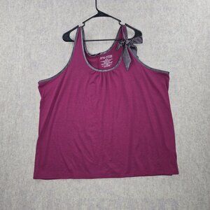 Tru To You By Cacique Womens Tank Top Purple Size 26/28 Polyester Rayon Blend Re